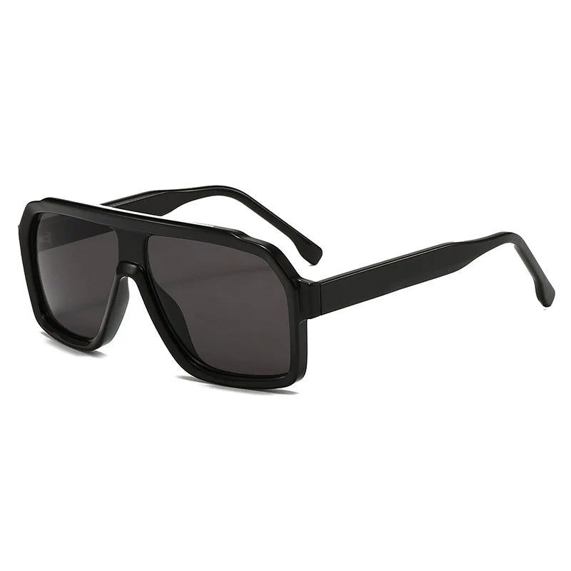 Retro Oversized Sunglasses with Square Lenses