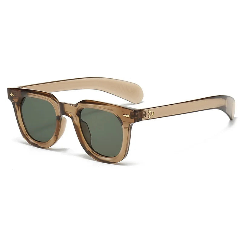Retro Square Sunglasses with Thick Frames