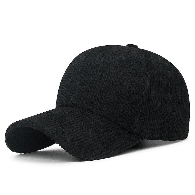 Corduroy Baseball Cap with Adjustable Strap