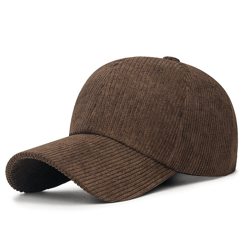 Corduroy Baseball Cap with Adjustable Strap