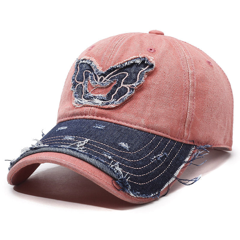 Retro Wings Denim Baseball Cap