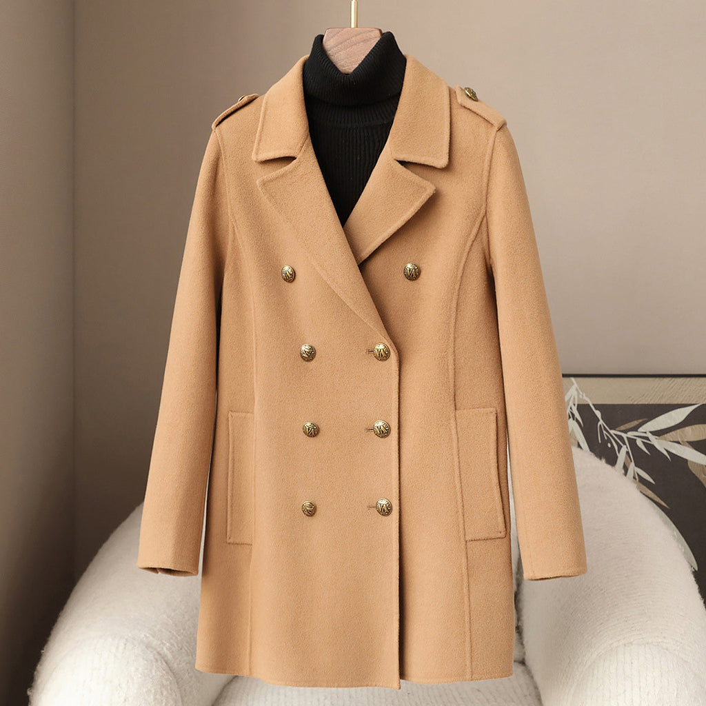 Elegant Soft Women’s Wool Cashmere Coat