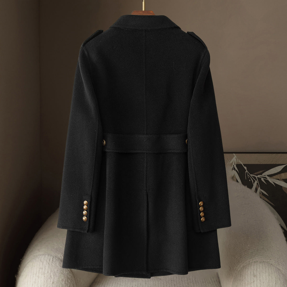 Elegant Soft Women’s Wool Cashmere Coat