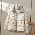 High Collar Quilted Down Jacket