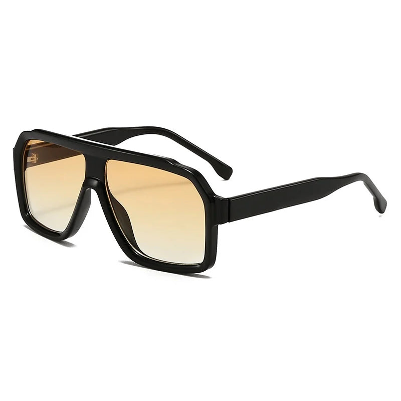 Retro Oversized Sunglasses with Square Lenses