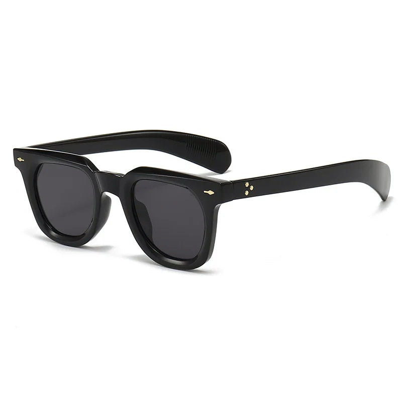 Retro Square Sunglasses with Thick Frames
