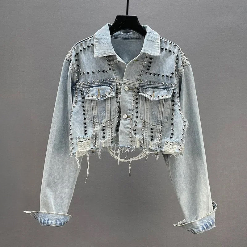 Sofia Amoretti Studded Denim Jacket