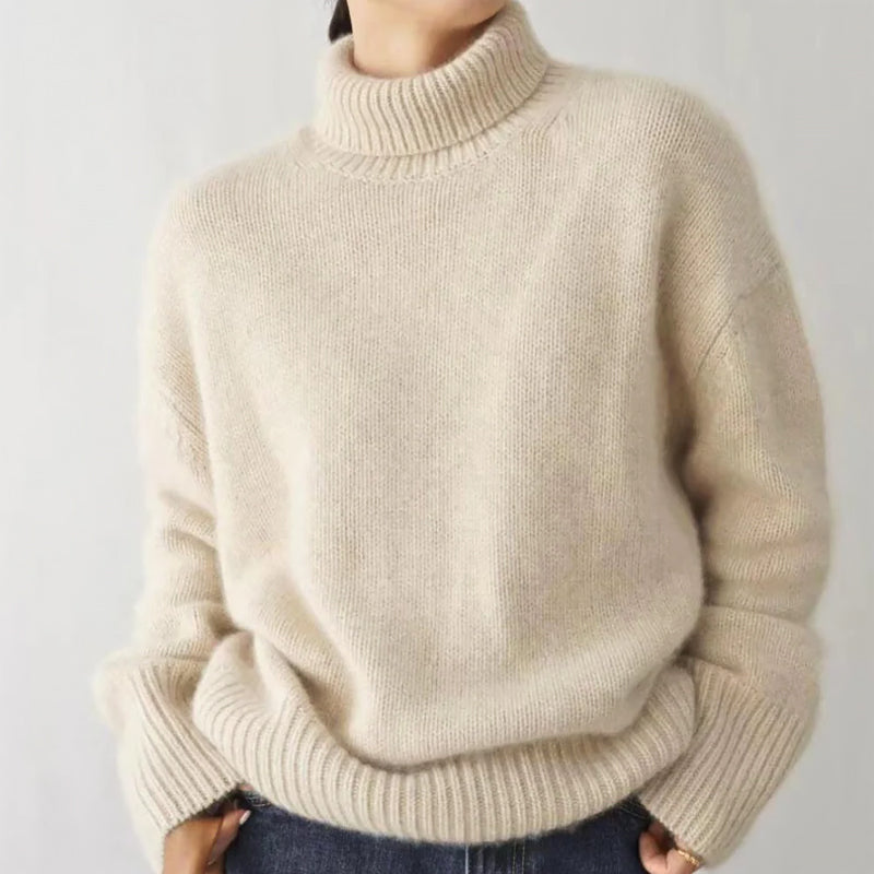 Soft Knit Turtleneck Sweater for Women