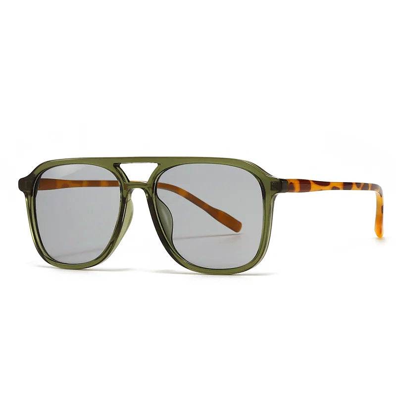 Soft Square Sunglasses with Double Bridge