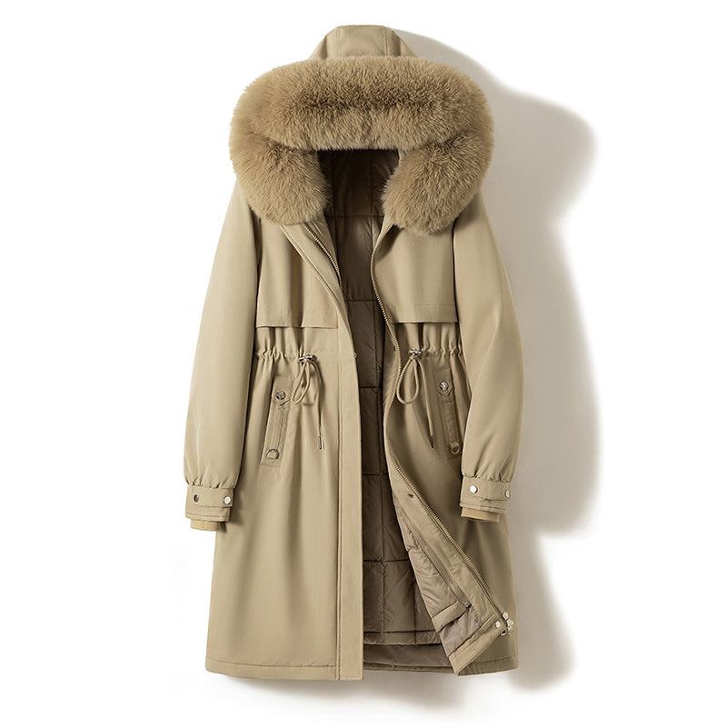 Women’s Long Parka with Removable Inner Liner